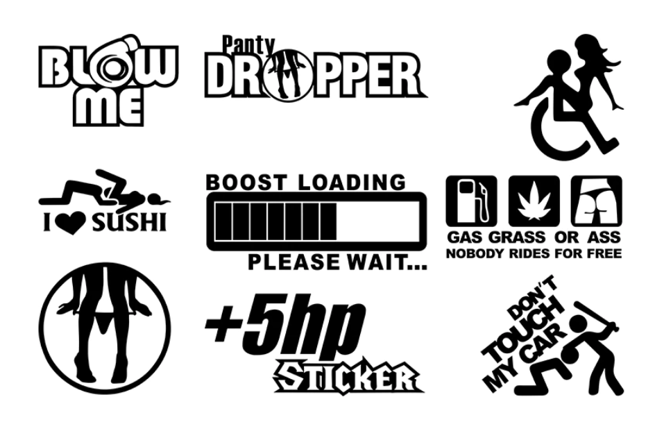 Funny jdm stickers discount